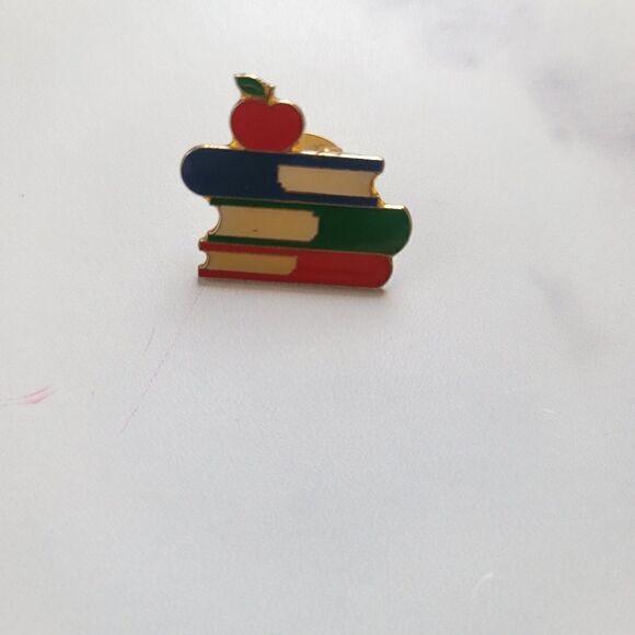 Pin book librarian vintage 80s retro library bundle bookworm teacher nerd read - Picture 3 of 3